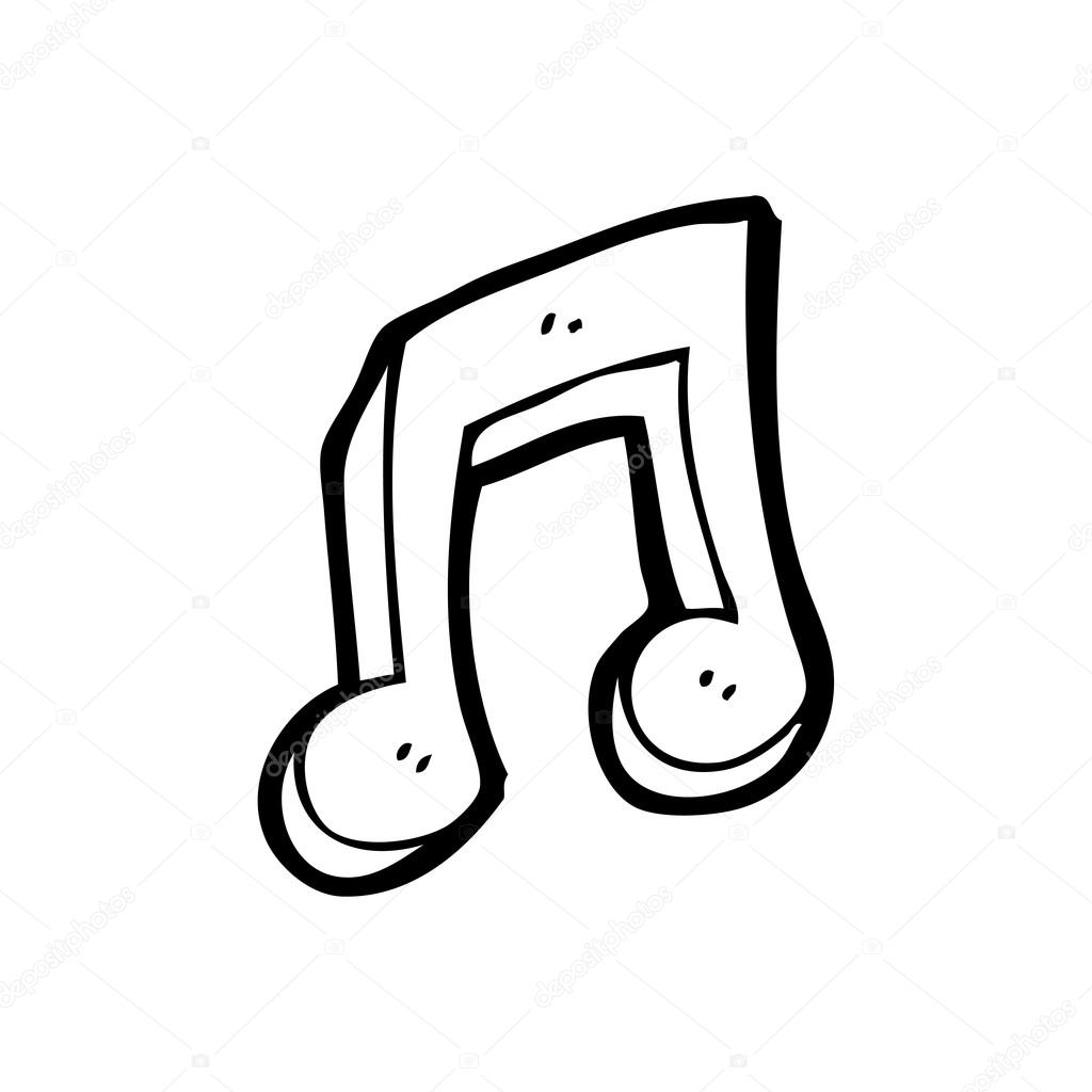 1024x1024 Cartoon Music Note Stock Vector Lineartestpilot