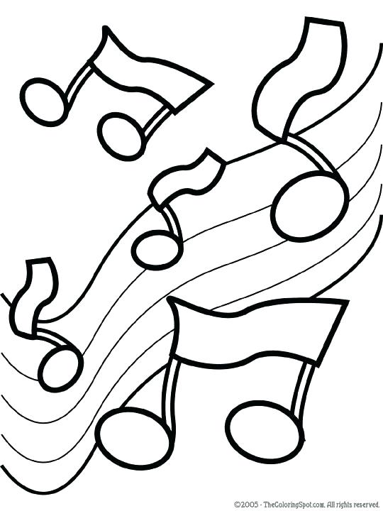 540x720 Note Coloring Pages Music Notes Coloring Pages Medium Size