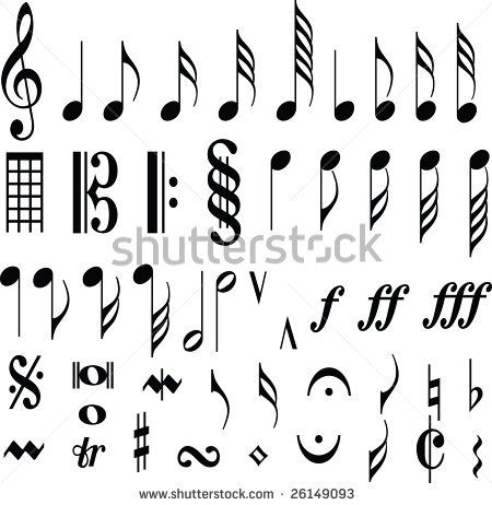 Music Note Symbol Drawing at GetDrawings | Free download