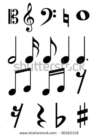 338x470 Music Notes Symbols Names Clipart Panda