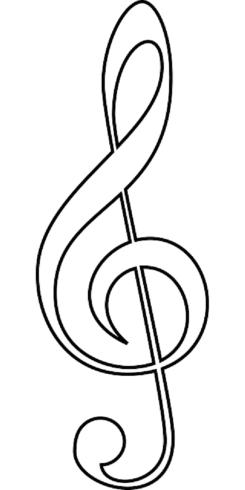 800x1600 Neoteric Design Inspiration Music Note Outline Clef Music Notes