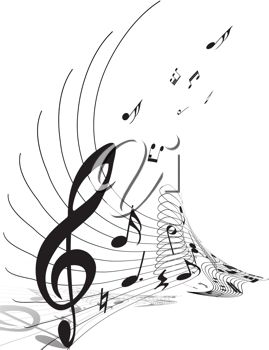 269x350 Abstract Clipart Music Notes