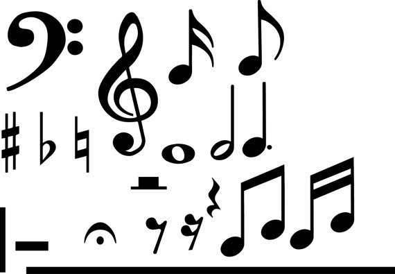 570x395 Music Symbols Svg Collection
