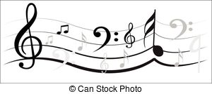 300x134 Ornamental Music Notes Vector Clip Art Illustrations. 155