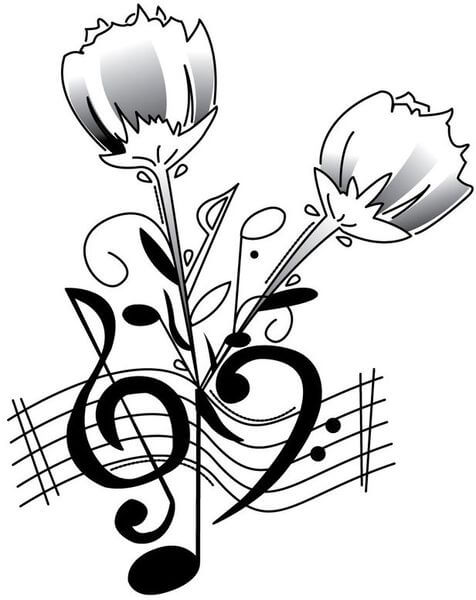 476x600 Music Tattoo Designs