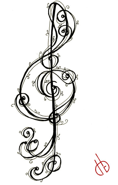 400x624 Music Tattoo Ideas G Clef, Small Notes, Lyrics, Statements