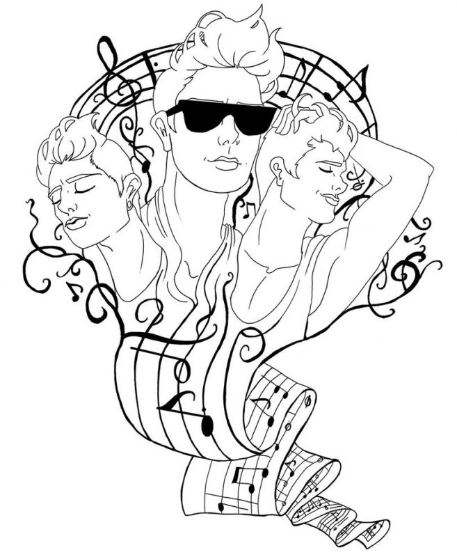 657x800 Music Tattoo Design