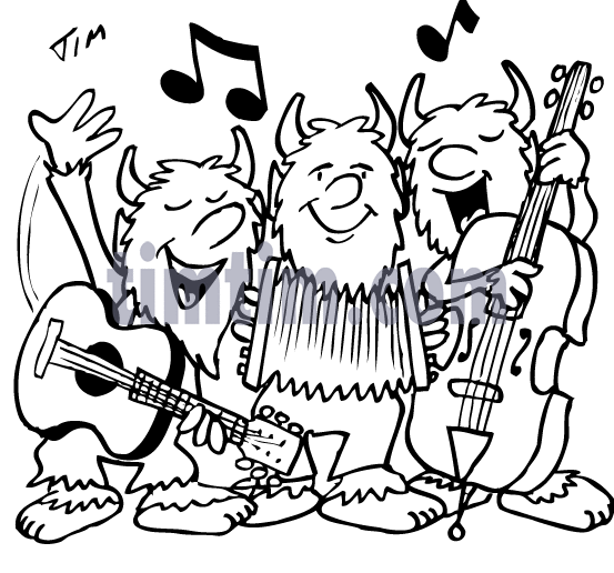 553x516 Free Drawing Of A Troll Band Bw From The Category Music Amp Bands