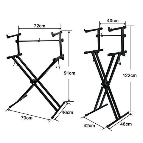 480x480 X Style Pro Dual Music Keyboard Stand Electronic Piano
