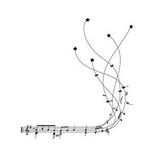 320x320 Drawn Music Notes Line Drawing