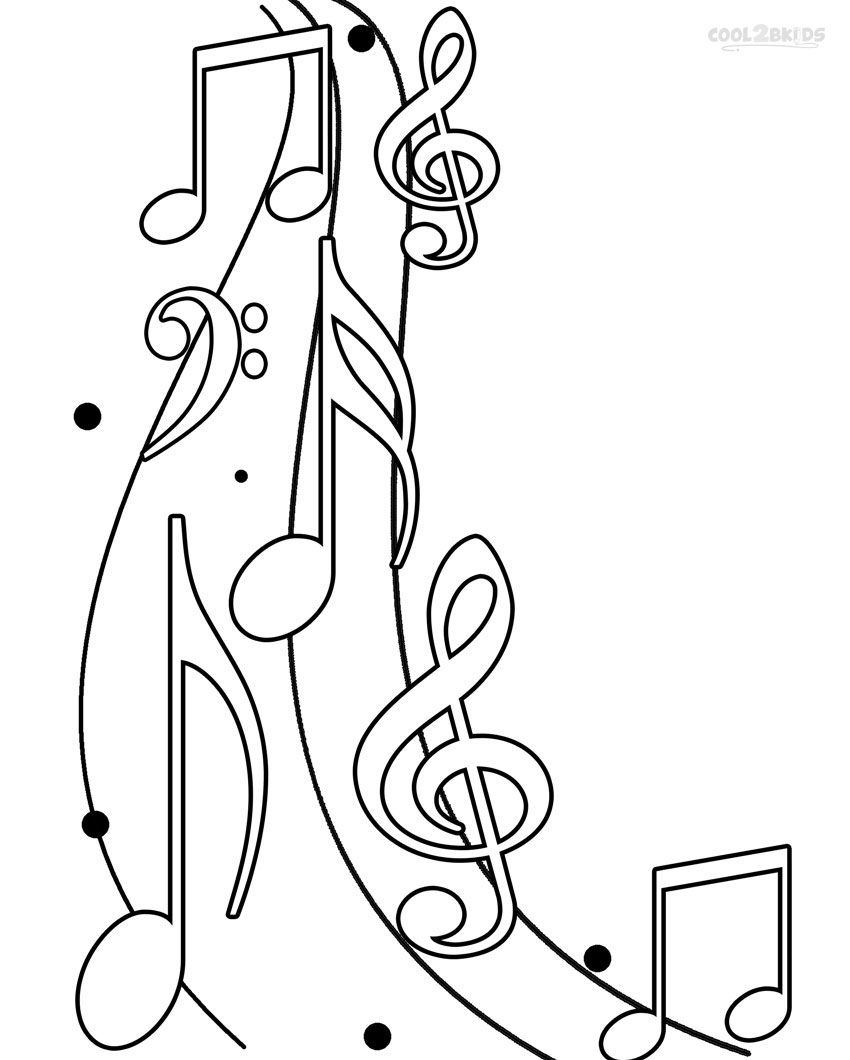 850x1060 Obsession Music Notes Coloring Pages Printable Note For Kids