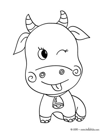 364x470 Ox Coloring Pages