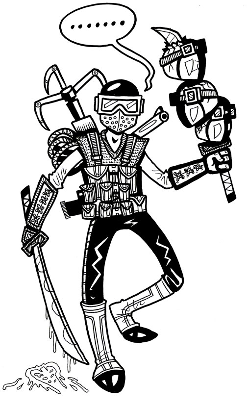 506x830 Ethan Mongin Illustration Design G. I. Joe Fan Art Snake Eyes