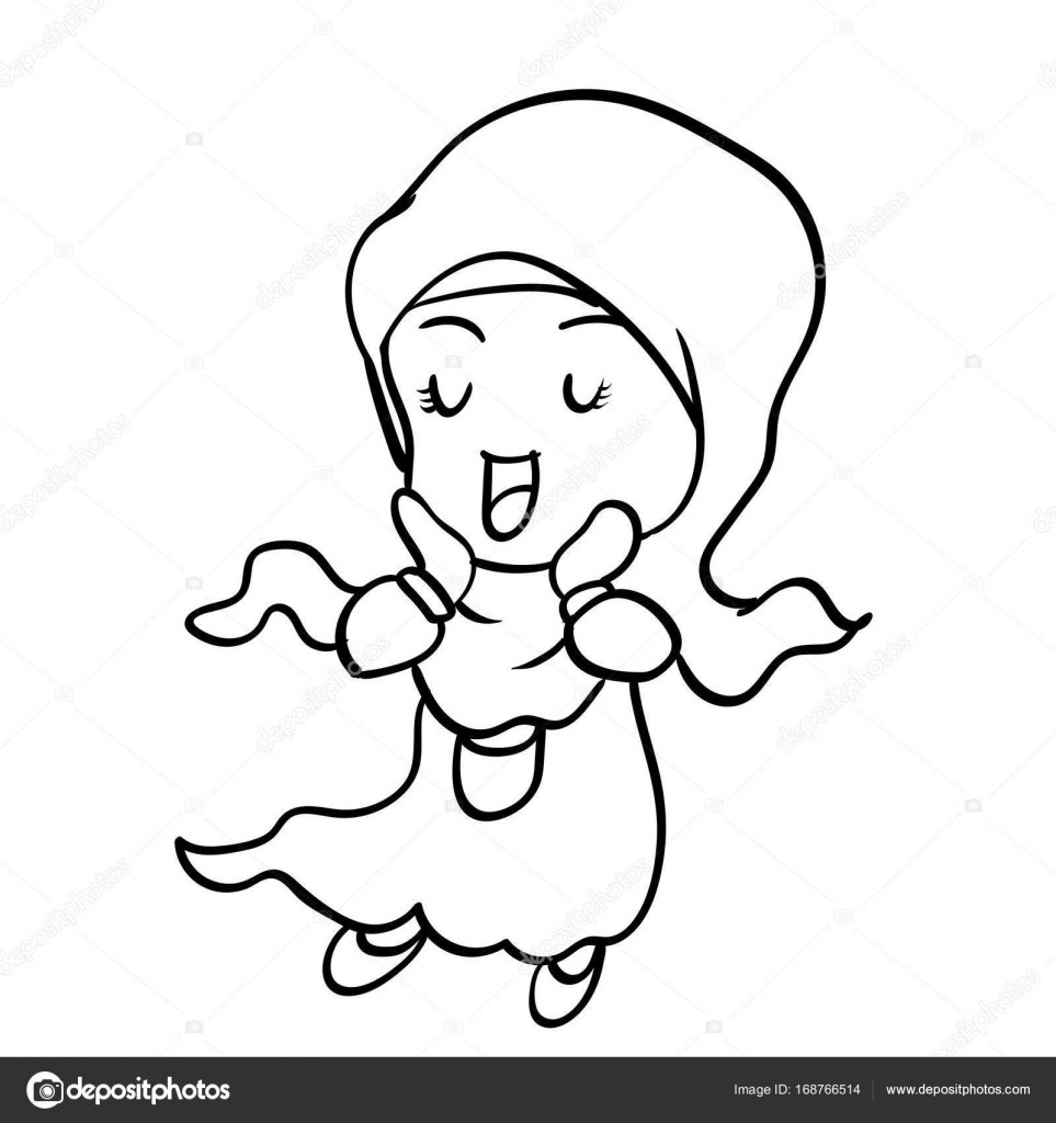 963x1024 Muslim Girl Cartoon Images