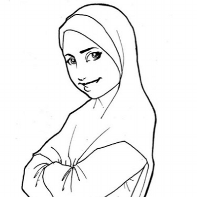 Muslim Girl Drawing at GetDrawings | Free download