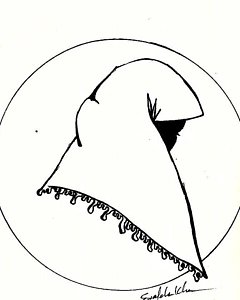 240x300 Muslim Girl Drawings Fine Art America