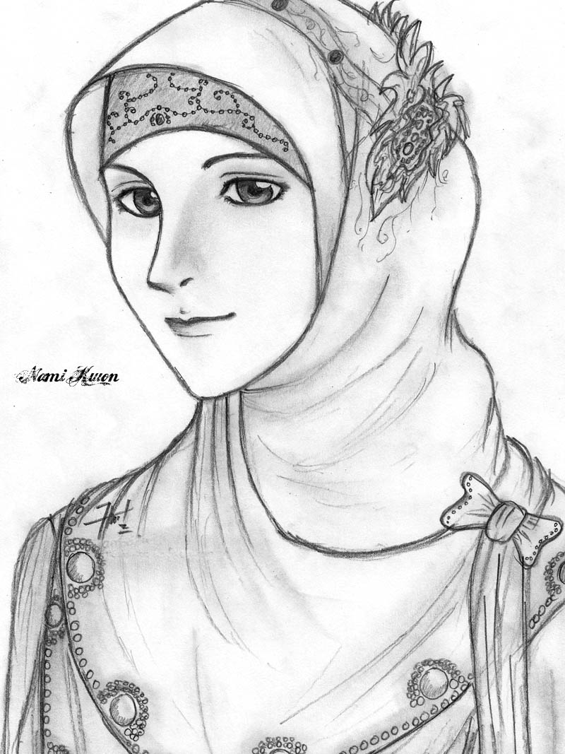 800x1067 Sketch] Beauty Muslimah Zev Art