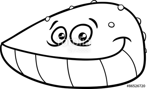 500x303 Mussel Mollusk Coloring Page Stock Image And Royalty Free Vector