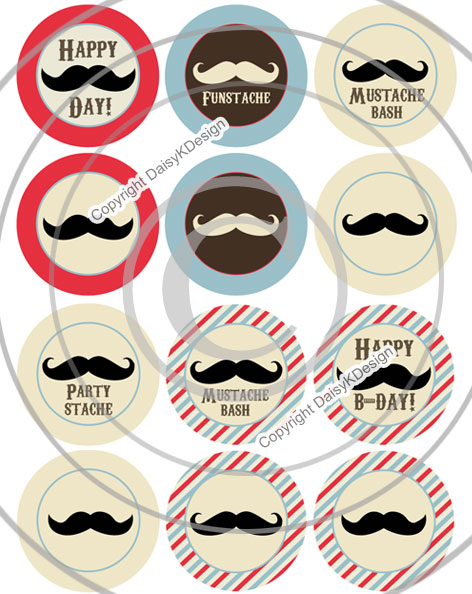 472x594 Bottle Cap Mustache Party Images