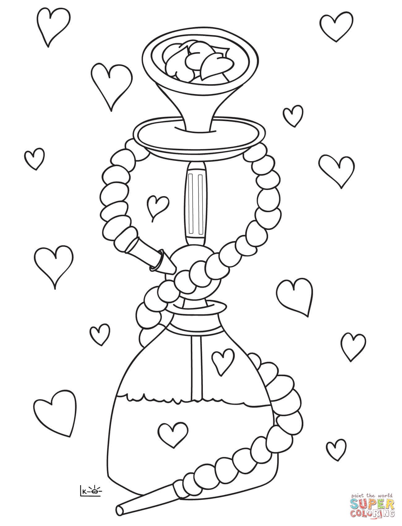 1300x1700 Mustache Coloring Page