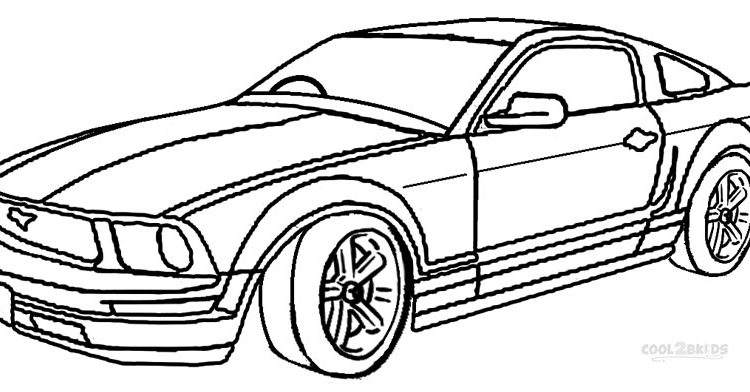 Mustang Car Drawing at GetDrawings | Free download