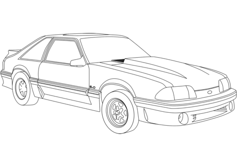 480x339 Ford Mustang Coloring Page Free Printable Coloring Pages