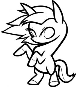 262x302 How To Draw How To Draw A Mustang For Kids