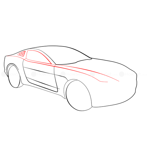 500x500 Ford Mustang Giugiaro Concept How To Draw Cars How To Draw