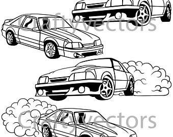 340x270 Ford Mustang 2015 Vector Svg Cut File