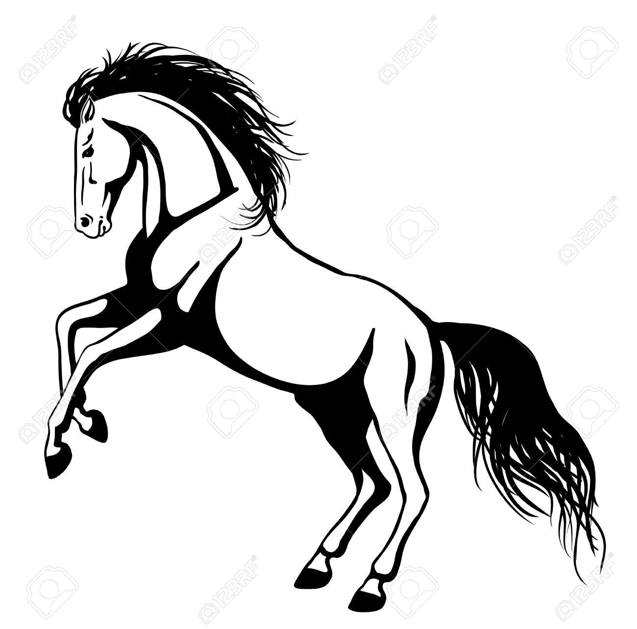 1300x1283 17068511 Rearing Horse Stock Vector Horse Mustang Drawing.jpg