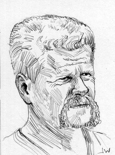 372x500 Abraham From The Walking Dead Sketch Card By Stungeon