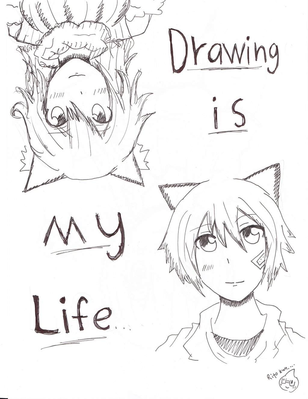 1024x1325 Drawing Is My Life By Ritoxkun