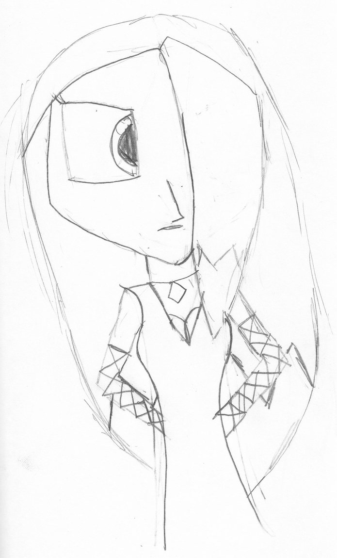 695x1150 My First Anime Drawing 2008 By Darklightanimequeen