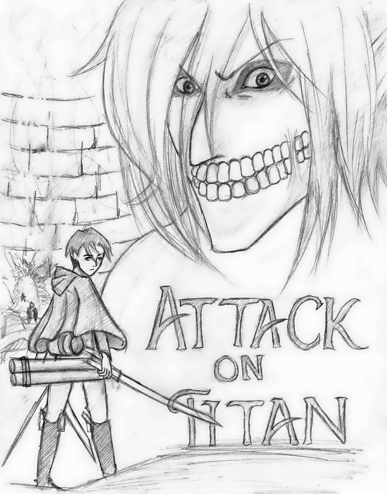 792x1009 Attack Titan Sketch By Demyboilover