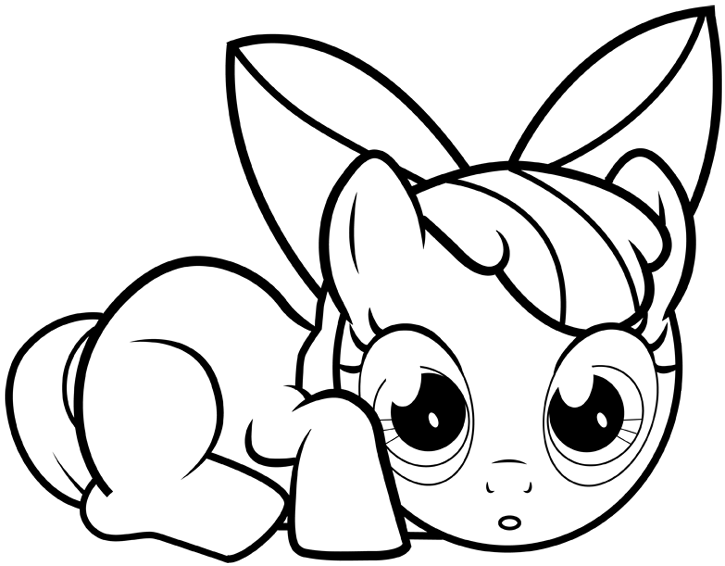 725x566 How To Draw Apple Bloom From My Little Pony With Easy Step By Step