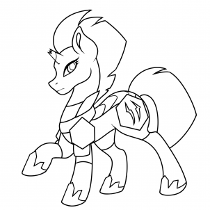 302x302 How To Draw Tempest Shadow From My Little Pony, Step By Step