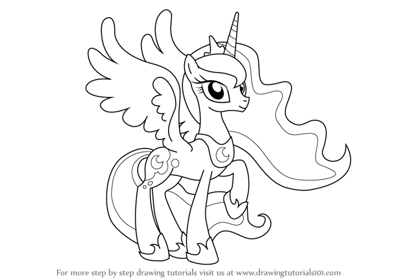 800x566 Learn How To Draw Princess Luna From My Little Pony Friendship Is