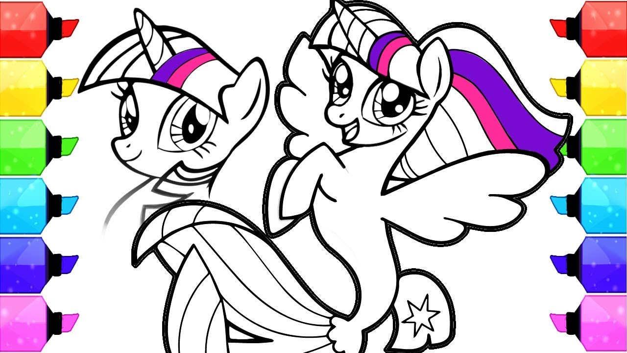 1280x720 My Little Pony Coloring Book Pages How To Draw And Color My