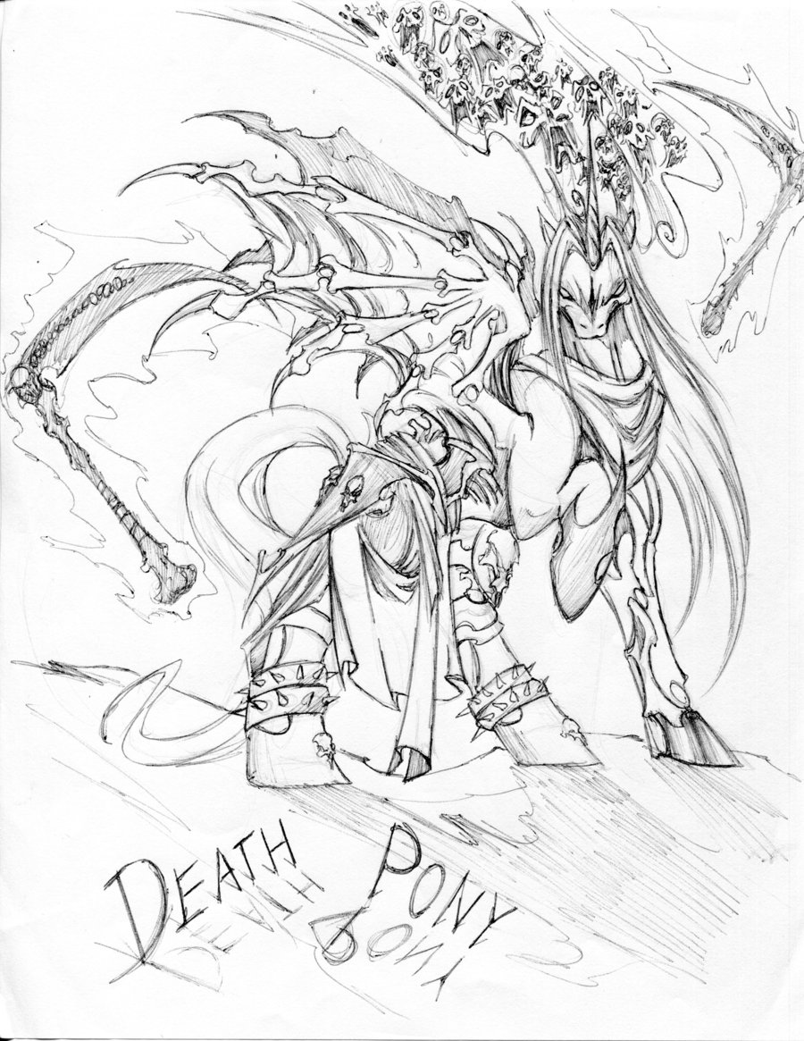 900x1165 Death In My Little Pony By Winddragon24
