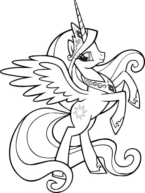 564x752 Coloring Page My Little Pony Murs