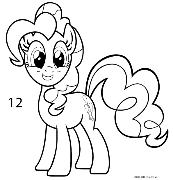 595x620 How To Draw Pinkie Pie (Step By Step Pictures) Cool2bkids