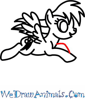 300x350 How To Draw Rainbow Dash From My Little Pony