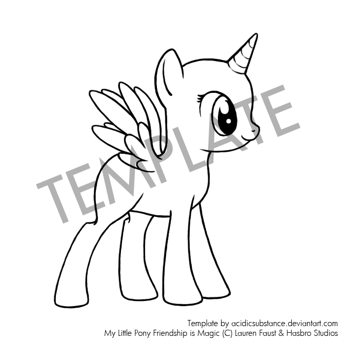 665x665 My Little Pony Fim Template By Acidicsubstance