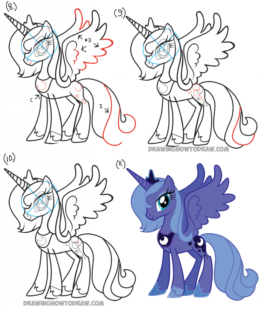 875x1024 How Do You Draw A My Little Pony