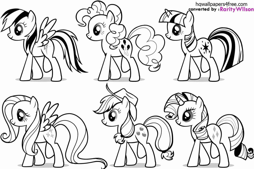 1024x682 My Little Pony Friendship Is Magic Colouring Pictures To Print