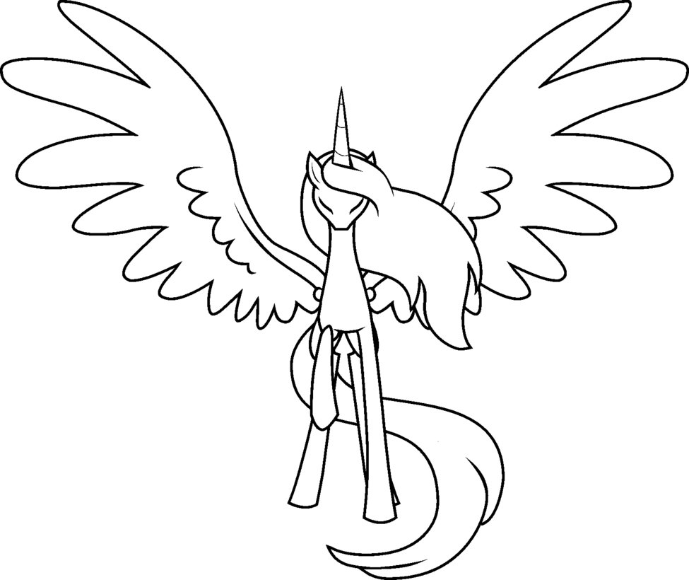 975x820 Mlp Base Alicorn Outline Painting Ideas
