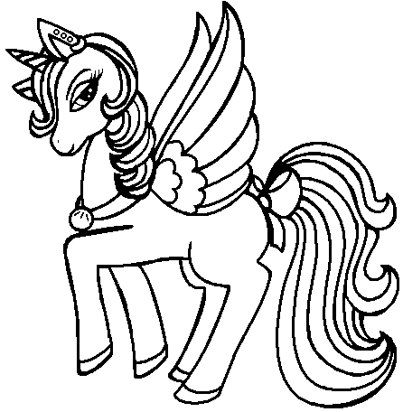 446x456 Pony Pictures To Color Coloring Page