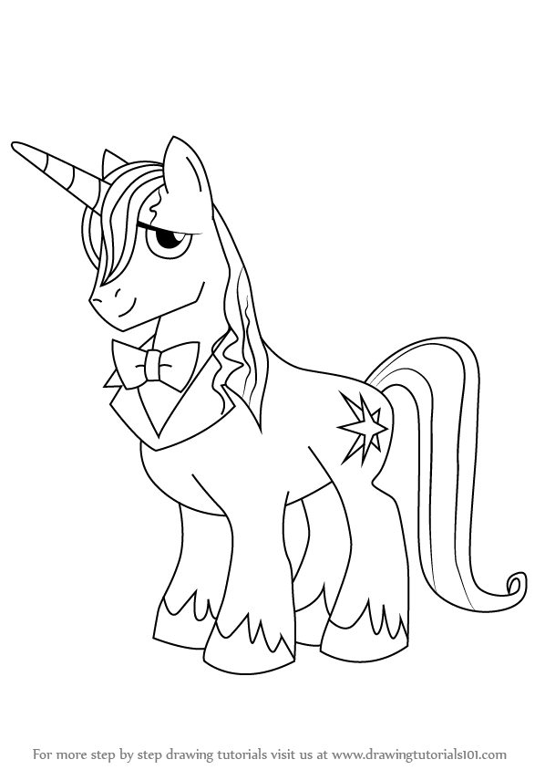 598x844 Learn How To Draw Prince Blueblood From My Little Pony Friendship