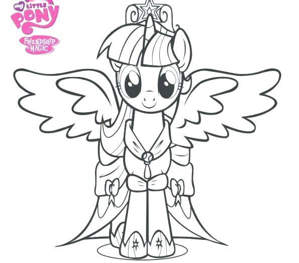 595x523 Twilight Coloring Pages My Little Pony Coloring Pages Twilight