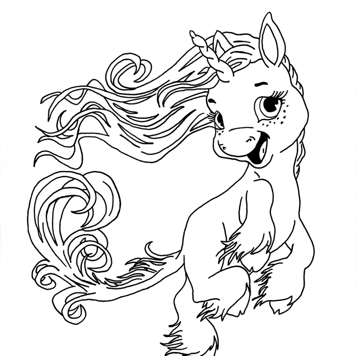 My Little Pony Unicorn Drawing at GetDrawings.com | Free for personal